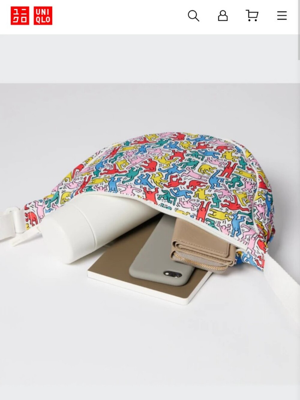 Uniqlo Keith Haring Round Mini Shoulder Bag – Multicolor